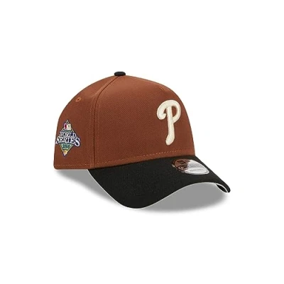 Imagen de New Era Philadelphia Phillies MLB Harvest World Series 2008 Brown Black 9Forty A Frame Snapback Cap One Size