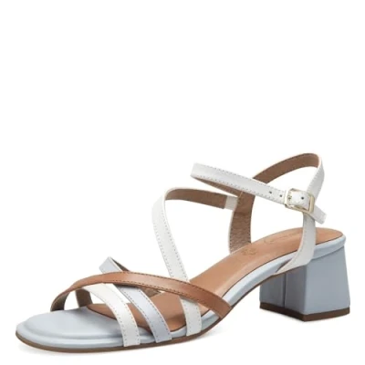 Imagen de Tamaris Comfort 8 88314 42 893 Sky Comb Absatzsandale Komfortable Mehrweite Alltagsschuh Festlich Elegant, Sandalia con talón Mujer, 41 EU Ancho