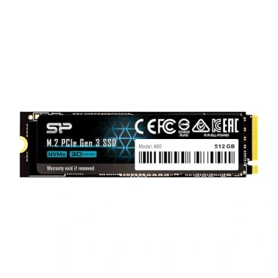 Imagen de Silicon Power PCIe M.2 NVMe SSD 512GB Gen3x4 R/W hasta 2200/1600MB/s, Interno