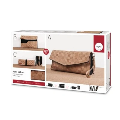 Imagen de Rayher 63033000 PM Corcho Juego para Coser, Color Surtido, 6 Piezas (63033000)