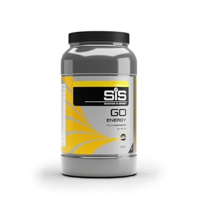 Imagen de Science in Sport GO Energy Bebida en polvo 1,6kg Limón vegana Carbohidratos con 47g de hidratos carbono Maltodextrina para entrenamiento potencia