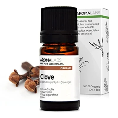 Imagen de BIO Aceite Esencial Clavo 5mL 100% Puro, Natural, Quimiotipado y Certificado AB Aroma Labs (Marca Francesa)