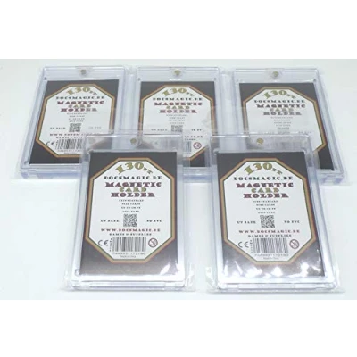 Imagen de docsmagic.de 5 x Magnetic Card Holder Clear 130 PT UV Safe Tarjetero con imán