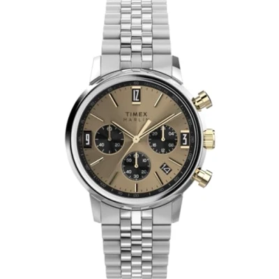 Imagen de Timex Reloj cronógrafo de Cuarzo para Hombre con Correa Acero Inoxidable TW2W60100, Plata