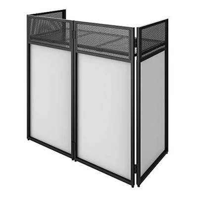 Imagen de Ibiza DS30 Pie de DJ profesional plegable ajustable con paneles acabado opacos Maletín transporte incluido Negro