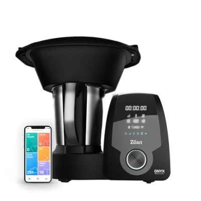 Imagen de Zilan ONYX Thermorobot,Robot de Cocina Multifunción con Wi Fi,30 Funciones, pantalla LED digital, Báscula integradar, 3,3L, 1700W