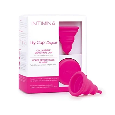 Imagen de Intimina Lily Cup Compact, talla B: Copa Menstrual Pequeña Plegable