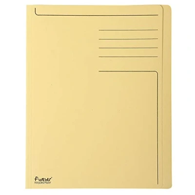 Imagen de Exacompta 441002E Lote de 100 Subcarpetas Forever® 280 Impresas y con Portada Más Estrecha, Color Crema