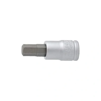 Imagen de UNIOR 607901 Llave de vaso 1/4&quot; con punta destornillador hexagonal 6 mm serie 187/2HX