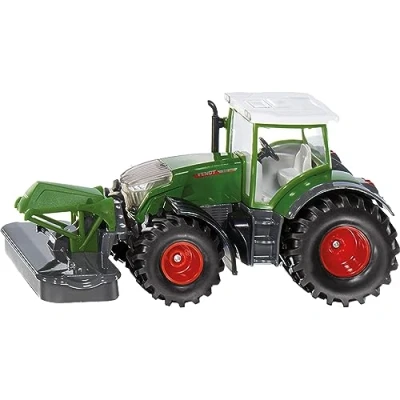 Imagen de siku 2000, Fendt 942 Vario con Segadora frontal, Metal/Plástico, 1:50, Verde, y Cabina desmontables, Enganche para remolque