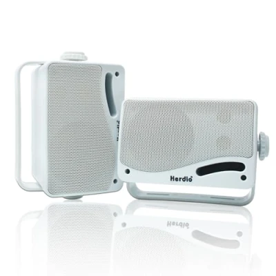 Imagen de Herdio 3.5 Pulgadas Bluetooth Altavoces Al Aire Libre Marinos 3 Senderos 200W Impermeables a Prueba de Agua para Terraza Bota Campista Jardín Patio Interior