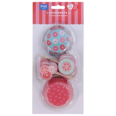 Imagen de PME San Valentín Set de 48 Cápsulas para cupcakes y Toppers Donuts