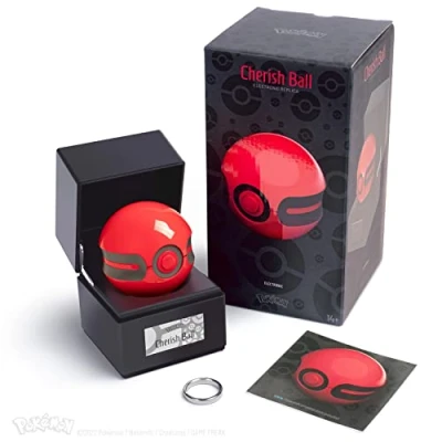 Imagen de The Wand Company Pokémon Electronic Die Cast Cherish Ball Réplica, Color Negro, Estándar (WRC15621)