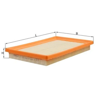 Imagen de MAHLE ORIGINAL LX 1896 Filtro de aire 32,1 164 271,0 Cartucho filtrante HYUNDAI: Atos