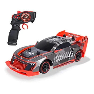 Imagen de Dickie Toys Coche de Juguete Radiocontrol Audi Si E Tron, Escala 1:16 (30cm), Función Derrape, teledirigido 2 Canales RC (2,4 GHz), Tracción Total, para niños a Partir 6 años (201106011)