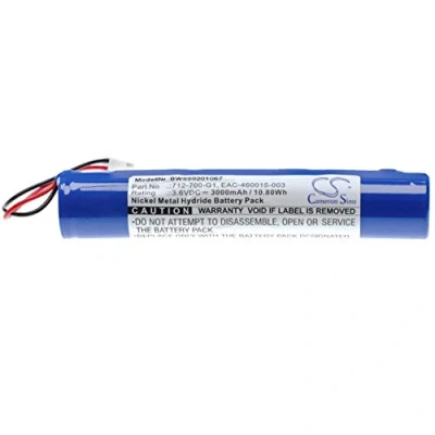Imagen de vhbw Batería reemplaza INFICON 712 700 G1, A19267 460015 LSG, EAC 003 para Instrumento de medición (3000mAh, 3.6V, NiMH)