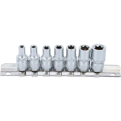 Imagen de BGS 6402 Juego de llaves vaso E Torx 6,3 mm (1/4&quot;) E4 E11 7 piezas
