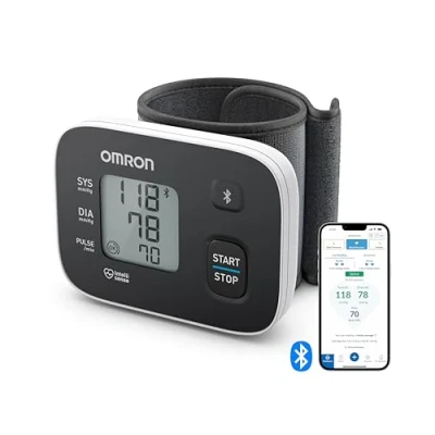 Imagen de OMRON Tensiómetro RS3 Intelli IT de muñeca con Bluetooth, compatible dispositivos iOs y Android, validado clinicamente