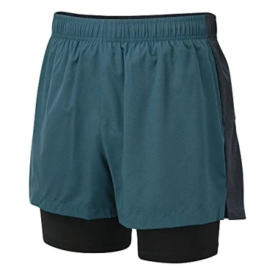 Imagen de Dare2b Recreate Pantalón Corto De Deporte con Detalle Reflectante Y Interior Ligero Secado Rápido Shorts, Hombre, Majolica Blue/Outer Space, XS