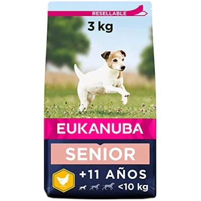 Imagen de Eukanuba Comida seca para perros viejos de razas pequeñas con pollo 3 kg
