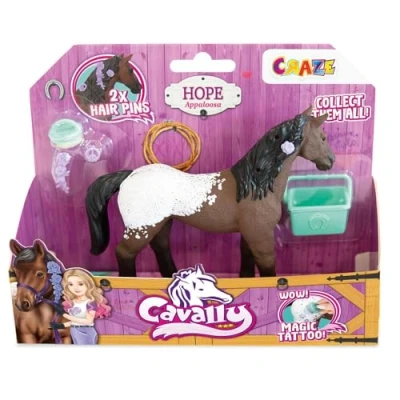 Imagen de Cavally Caballo de Juguete Modelo Hope, con Accesorios y Efectos Especiales, Raza Appaloosa