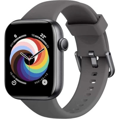 Imagen de Reloj Inteligente Mujer Hombre, 1.85&quot; Smartwatch con Llamadas Bluetooth, 140+ Modos Deportivos Smart Watch SpO2/Pulsómetro/Monitor de Sueño/Podómetro, Impermeable IP68 Para Android iOS