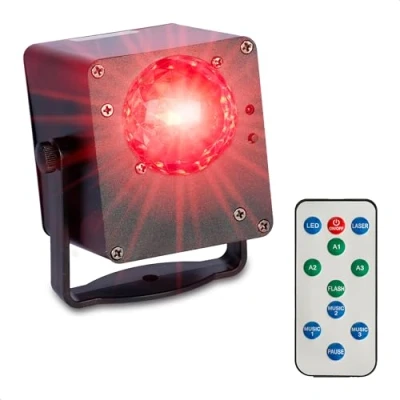 Imagen de Ibiza TINYLED RGB astro Caja de luz LED 3 x 1W Funciona con pilas Efecto Ambiente festivo iluminación techo y pared