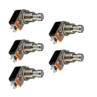Imagen de Mintice 5 Piezas Stampfen Guitarra Eléctrica Pedal Efectos Caja Momentáneo Pulsador el Botón True Bypass Interruptor