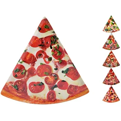 Imagen de Home Plato Triangular Pizza, Melamina, Multicolor, 22 x cm, 1 unidad