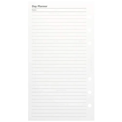 Imagen de Filofax Personal Recambio para agenda de anillas (en inglés), diseño diaria sin fecha