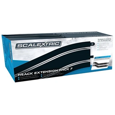 Imagen de Scalextric Pack de extensión vía 7 4 x Rectas 350 mm, Curvas Radio 3 22,5