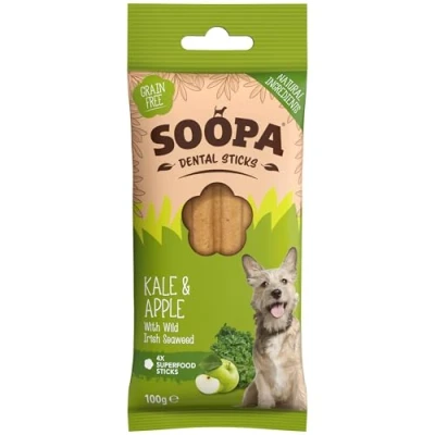 Imagen de Soopa Palitos dentales para Perros, 100 g, berza y Manzana