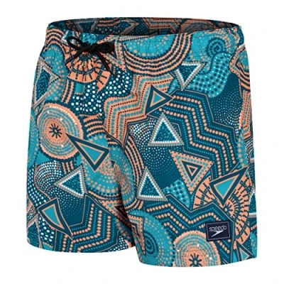Imagen de Speedo Digital Printed 13&quot; Short de agua Niños, Dark Petrol/Aquarium/Nectarina/Blanco, XXL