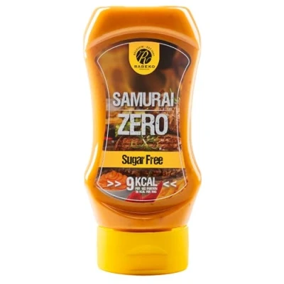 Imagen de Salsa Rabeko Zero Samurai, 1 x 350 ml sin azúcar y baja en grasas productos saludables bajos carbohidratos con contenido reducido de calorías para ensaladas, patatas fritas