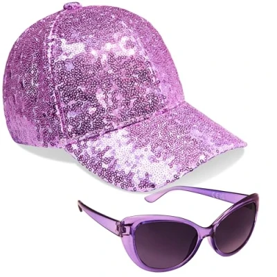 Imagen de CityComfort Set Gorra y Gafas de Sol Niña, Béisbol con Protección UV (Morado)