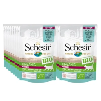 Imagen de Schesir Kitten Pollo Bio 85g