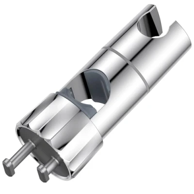 Imagen de KEEPIFY soporte para alcachofa de ducha ajustable, giratorio 360, mano con 2 ganchos barra 19 28 mm, cromado