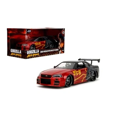 Imagen de Jada Godzilla 1:24 Die Cast 2002 Nissan Skyline GT R (R34)