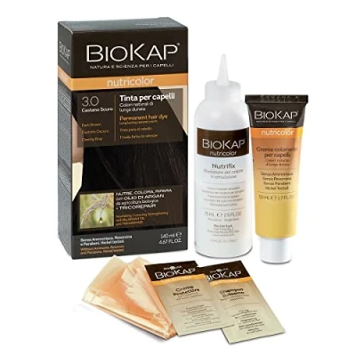Imagen de Biokap Tinte Dark Brown Dye 140 ml Castaño Oscuro 3 1 Unidad