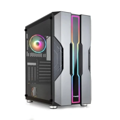 Imagen de TOOQ Caja Semitorre Gaming TQGCC103 B “NIGHTCITY Negra RGB Negro, Plata
