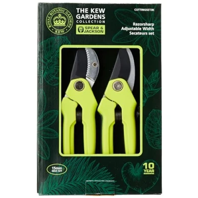 Imagen de Spear &amp; Jackson CUTTINGSET3K Kew Gardens Collection Juego de tijeras poda y yunque anchura regulable