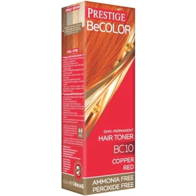 Imagen de Vips Prestige BeColor Tinte Semi Permanente Color Cobre rojizo BC10, Sin Amoniaco Peroxide