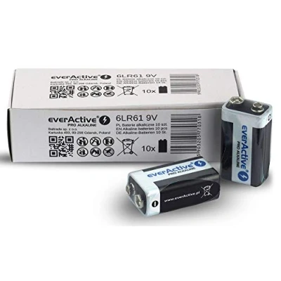 Imagen de everActive 6LR61 6F22 Pilas alcalinas (9 V, 10 Unidades, 5 años de duración)