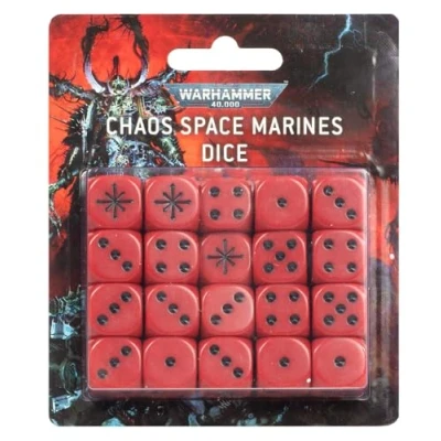 Imagen de Games Workshop Warhammer 40,000 Dados de Marines Espaciales del Caos