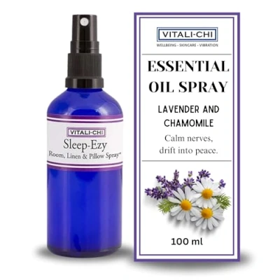 Imagen de Vitali Chi Sleep Ezy Room, Linen, Pillow and Sleeping Spray para dormir profundo Ambientador habitación, fragancia el hogar Contiene aceites esenciales de lavanda y manzanilla, 100 ml