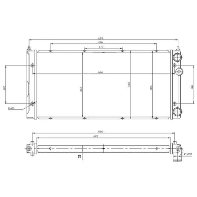 Imagen de NRF 53960 Radiador, refrigeración del motor Aluminio 627 304 32 Aletas soldadas VOLKSWAGEN: Passat B3/B4 Variant, Berlina
