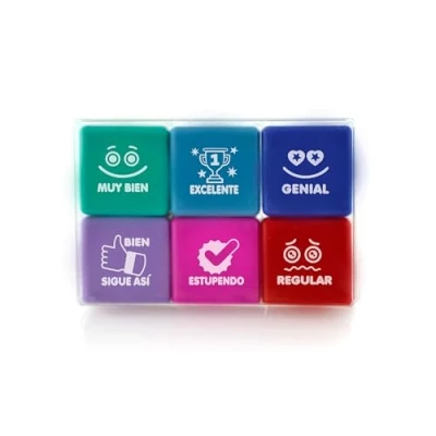 Imagen de CoolBox PACK 6 SELLOS Cuadrados MOTIVACIÓN PARA NIÑOS