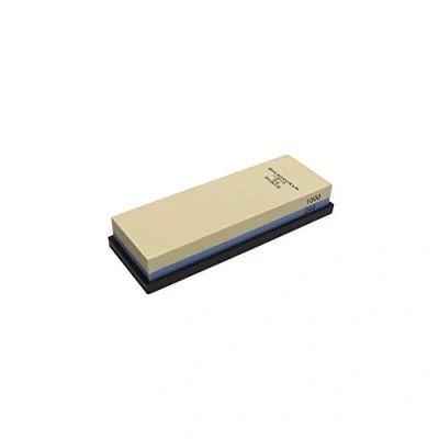 Imagen de Rockingham Forge Piedra de Afilar, Grit 240/1000, Para Cuchillos Cocina, Grueso, 18 x 6 1.5 cm, Amarilla y Negra, RCW 186CM