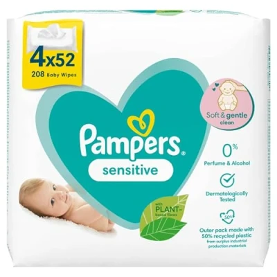 Imagen de Pampers 81687197 Sensitive toallitas húmedas para bebé, unisex