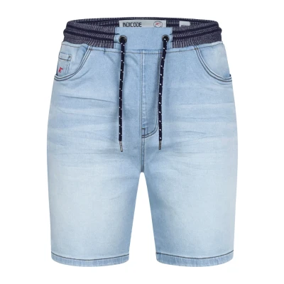 Imagen de Indicode Hombres Ettore Shorts Pantalón Corto confeccionado en 84% algodón Dim Blue S